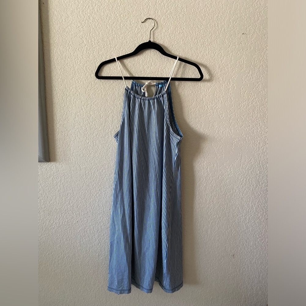 J. McLaughlin Striped Linen Dress